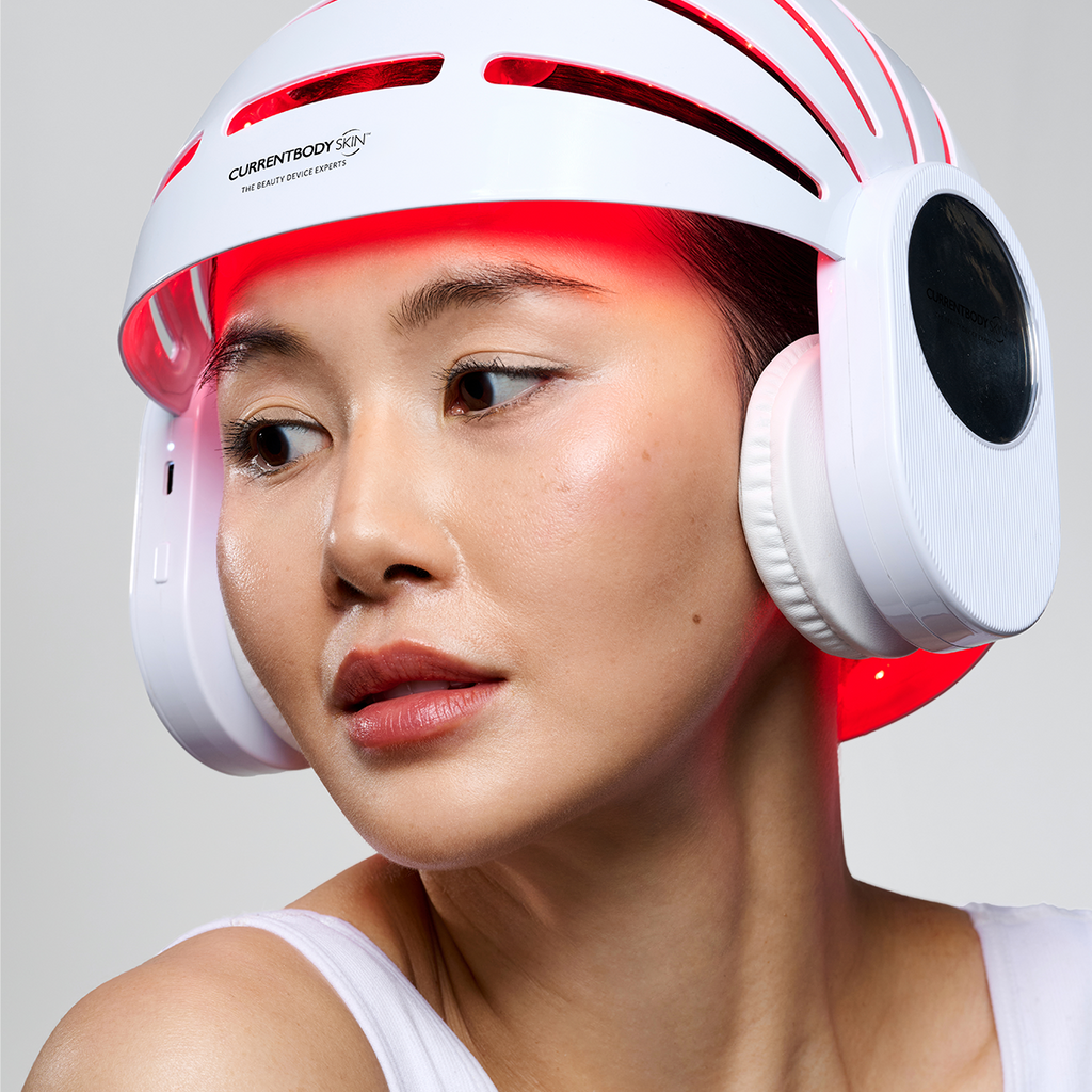 CurrentBody Skin LED Hair Growth Helmet & Hydrogel Face Masks - Special Offer